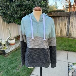 Reflex Lífe Is Out There Hoodie 1/4 Zip Sweatshirt Women's Size Small